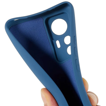 For Xiaomi 12T 5G / Redmi K50 Ultra 5G Soft TPU Arc Edge 2.0mm Thick Protective Cover Liquid Silicone Texture Camera Protection Phone Case