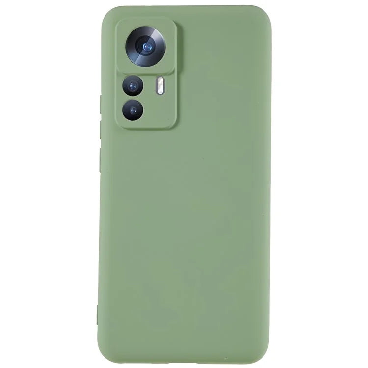 For Xiaomi 12T 5G / Redmi K50 Ultra 5G Soft TPU Arc Edge 2.0mm Thick Protective Cover Liquid Silicone Texture Camera Protection Phone Case