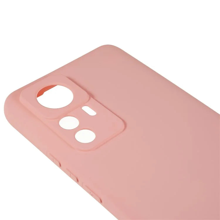 For Xiaomi 12T 5G / Redmi K50 Ultra 5G Soft TPU Arc Edge 2.0mm Thick Protective Cover Liquid Silicone Texture Camera Protection Phone Case