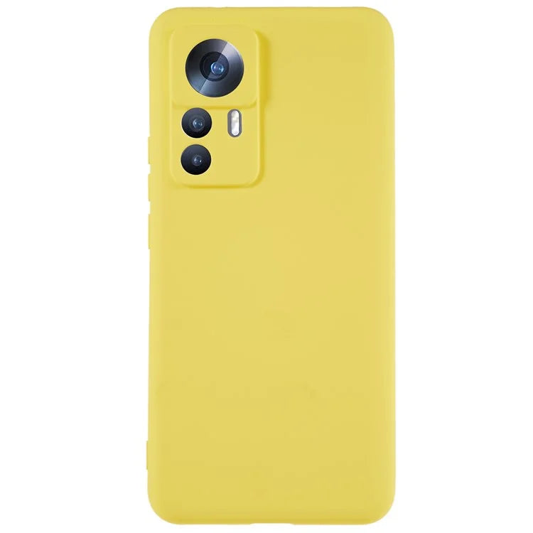 For Xiaomi 12T 5G / Redmi K50 Ultra 5G Soft TPU Arc Edge 2.0mm Thick Protective Cover Liquid Silicone Texture Camera Protection Phone Case