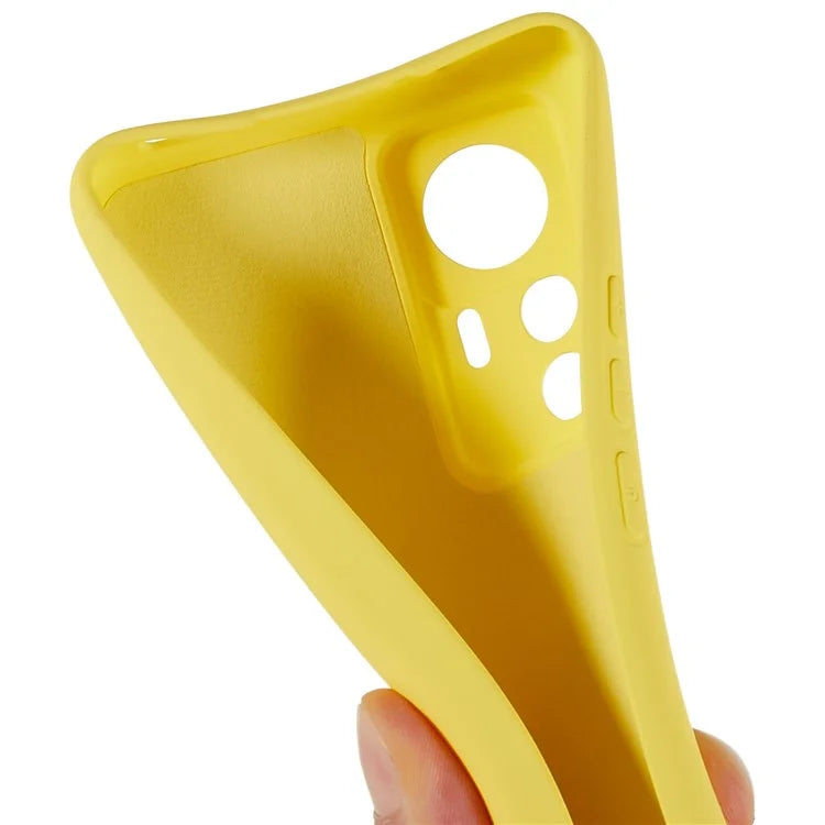 For Xiaomi 12T 5G / Redmi K50 Ultra 5G Soft TPU Arc Edge 2.0mm Thick Protective Cover Liquid Silicone Texture Camera Protection Phone Case