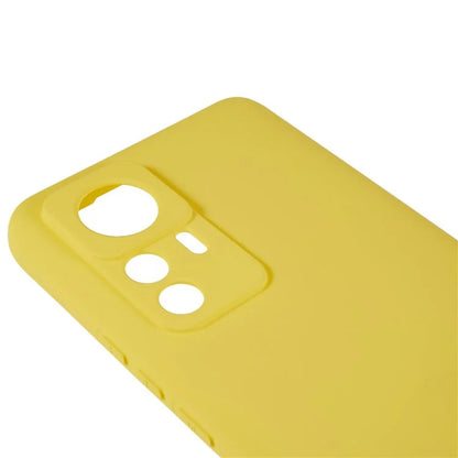 For Xiaomi 12T 5G / Redmi K50 Ultra 5G Soft TPU Arc Edge 2.0mm Thick Protective Cover Liquid Silicone Texture Camera Protection Phone Case