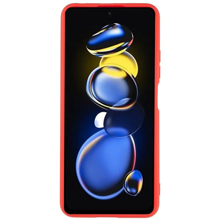 For Xiaomi Redmi Note 11T Pro 5G / Note 11T Pro+ 5G / Poco X4 GT 5G / Redmi K50i 5G TPU Phone Case Arc Edge 2.0mm Thick  Liquid Silicone Texture  Shockproof Cover
