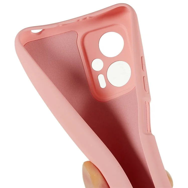For Xiaomi Redmi Note 11T Pro 5G / Note 11T Pro+ 5G / Poco X4 GT 5G / Redmi K50i 5G TPU Phone Case Arc Edge 2.0mm Thick  Liquid Silicone Texture  Shockproof Cover