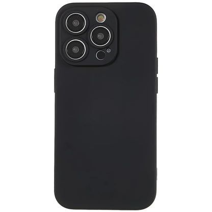 For iPhone 14 Pro Max Precise Cutout Liquid Silicone Texture Back Case Arc Edge  2.0mm Thick TPU Anti-Scratch Phone Cover