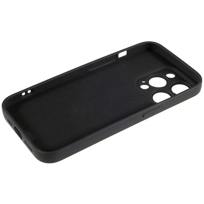 For iPhone 14 Pro Max Precise Cutout Liquid Silicone Texture Back Case Arc Edge  2.0mm Thick TPU Anti-Scratch Phone Cover