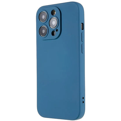 For iPhone 14 Pro Max Precise Cutout Liquid Silicone Texture Back Case Arc Edge  2.0mm Thick TPU Anti-Scratch Phone Cover