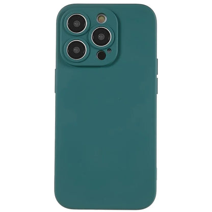 For iPhone 14 Pro Max Precise Cutout Liquid Silicone Texture Back Case Arc Edge  2.0mm Thick TPU Anti-Scratch Phone Cover