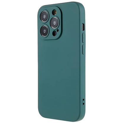 For iPhone 14 Pro Max Precise Cutout Liquid Silicone Texture Back Case Arc Edge  2.0mm Thick TPU Anti-Scratch Phone Cover