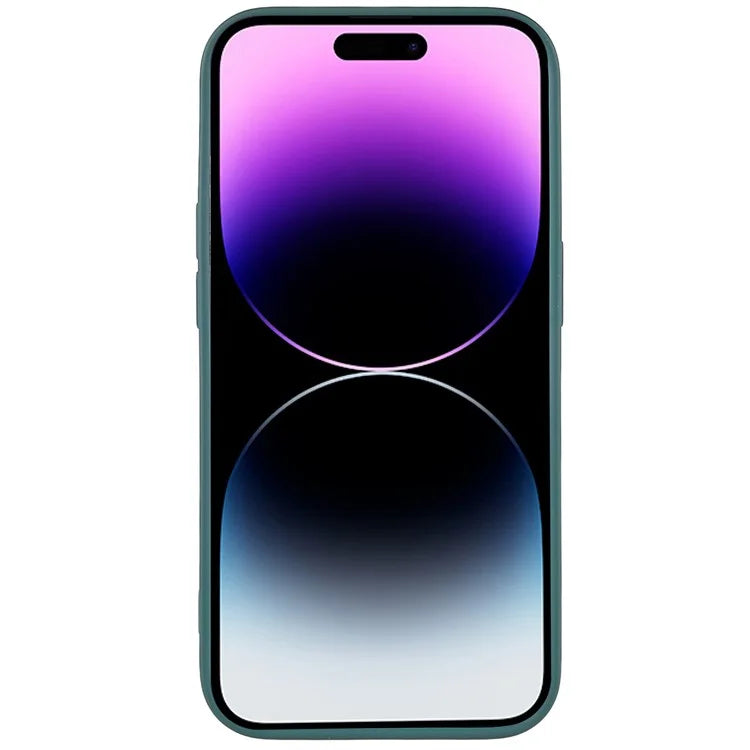 For iPhone 14 Pro Max Precise Cutout Liquid Silicone Texture Back Case Arc Edge  2.0mm Thick TPU Anti-Scratch Phone Cover