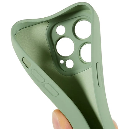 For iPhone 14 Pro Max Precise Cutout Liquid Silicone Texture Back Case Arc Edge  2.0mm Thick TPU Anti-Scratch Phone Cover