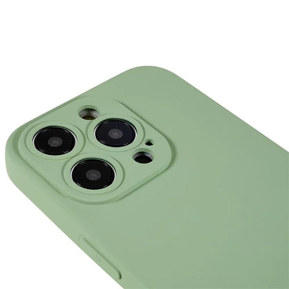 For iPhone 14 Pro Max Precise Cutout Liquid Silicone Texture Back Case Arc Edge  2.0mm Thick TPU Anti-Scratch Phone Cover