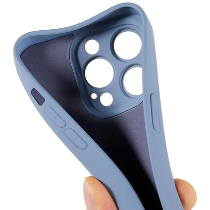 For iPhone 14 Pro Max Precise Cutout Liquid Silicone Texture Back Case Arc Edge  2.0mm Thick TPU Anti-Scratch Phone Cover