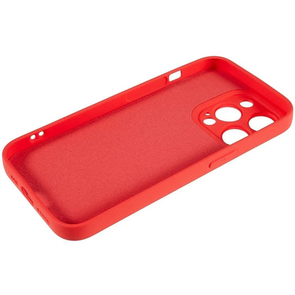 For iPhone 14 Pro Max Precise Cutout Liquid Silicone Texture Back Case Arc Edge  2.0mm Thick TPU Anti-Scratch Phone Cover
