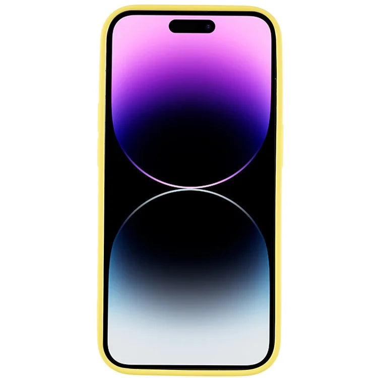 For iPhone 14 Pro Max Precise Cutout Liquid Silicone Texture Back Case Arc Edge  2.0mm Thick TPU Anti-Scratch Phone Cover