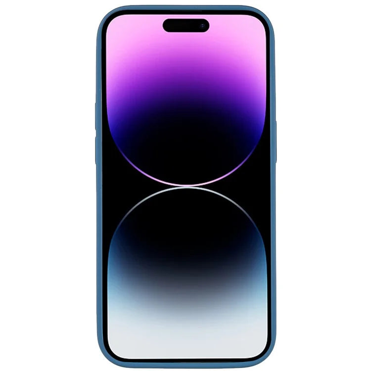 For iPhone 14 Pro Soft TPU 2.0mm Thick Shockproof Phone Case Liquid Silicone Texture Arc Edge Precise Cutout Cover