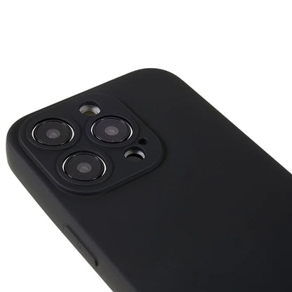 For iPhone 14 Pro Soft TPU 2.0mm Thick Shockproof Phone Case Liquid Silicone Texture Arc Edge Precise Cutout Cover