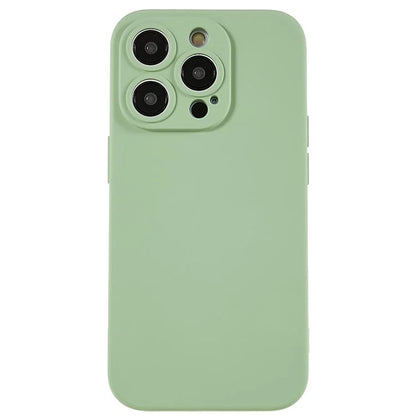 For iPhone 14 Pro Soft TPU 2.0mm Thick Shockproof Phone Case Liquid Silicone Texture Arc Edge Precise Cutout Cover