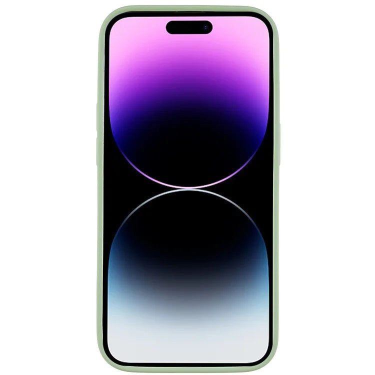 For iPhone 14 Pro Soft TPU 2.0mm Thick Shockproof Phone Case Liquid Silicone Texture Arc Edge Precise Cutout Cover