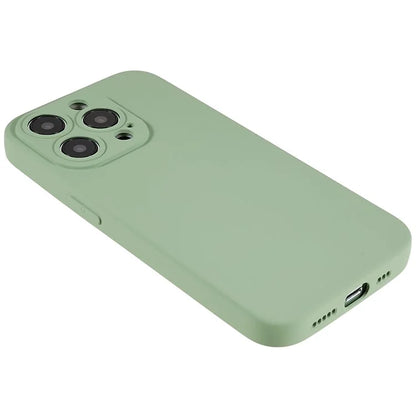 For iPhone 14 Pro Soft TPU 2.0mm Thick Shockproof Phone Case Liquid Silicone Texture Arc Edge Precise Cutout Cover