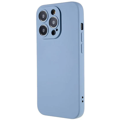 For iPhone 14 Pro Soft TPU 2.0mm Thick Shockproof Phone Case Liquid Silicone Texture Arc Edge Precise Cutout Cover