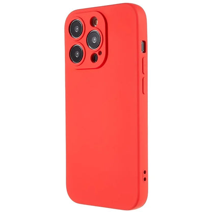 For iPhone 14 Pro Soft TPU 2.0mm Thick Shockproof Phone Case Liquid Silicone Texture Arc Edge Precise Cutout Cover