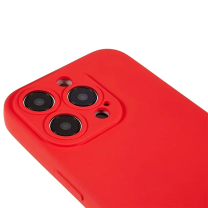 For iPhone 14 Pro Soft TPU 2.0mm Thick Shockproof Phone Case Liquid Silicone Texture Arc Edge Precise Cutout Cover