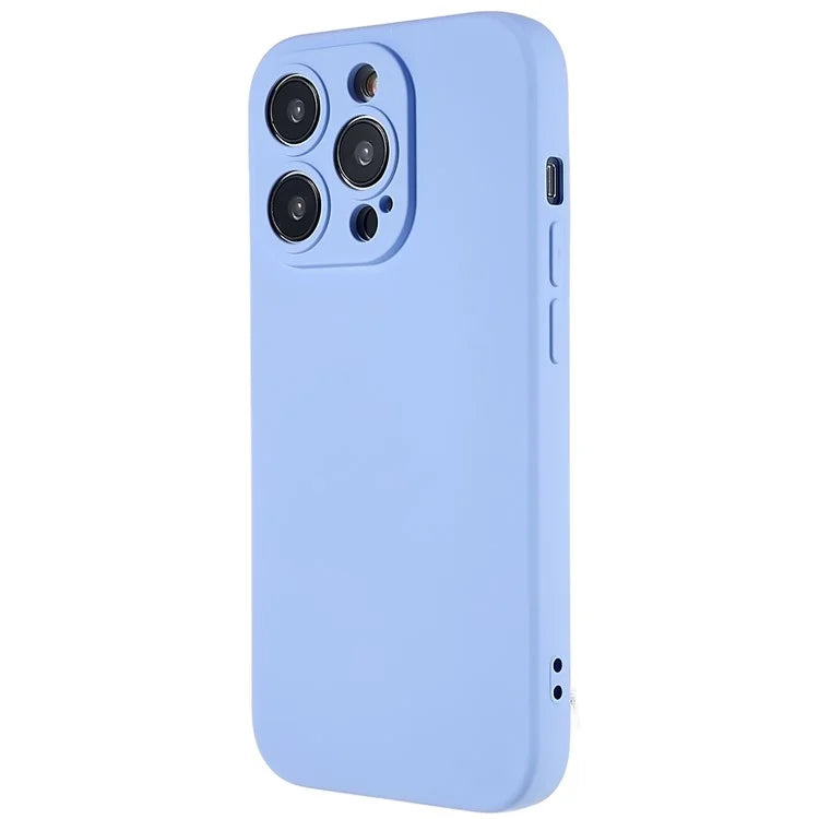 For iPhone 14 Pro Soft TPU 2.0mm Thick Shockproof Phone Case Liquid Silicone Texture Arc Edge Precise Cutout Cover