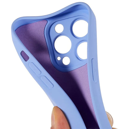 For iPhone 14 Pro Soft TPU 2.0mm Thick Shockproof Phone Case Liquid Silicone Texture Arc Edge Precise Cutout Cover