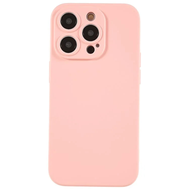 For iPhone 14 Pro Soft TPU 2.0mm Thick Shockproof Phone Case Liquid Silicone Texture Arc Edge Precise Cutout Cover