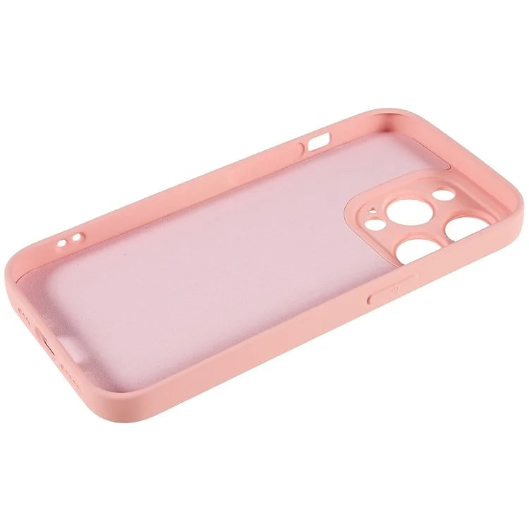 For iPhone 14 Pro Soft TPU 2.0mm Thick Shockproof Phone Case Liquid Silicone Texture Arc Edge Precise Cutout Cover