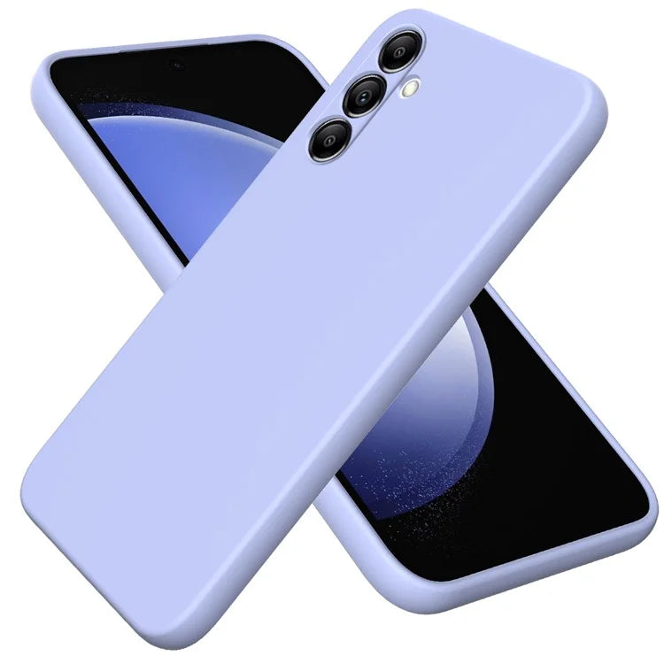 For Samsung Galaxy A14 5G / A14 4G Case Soft Lining Liquid Silicone Phone Cover with Strap