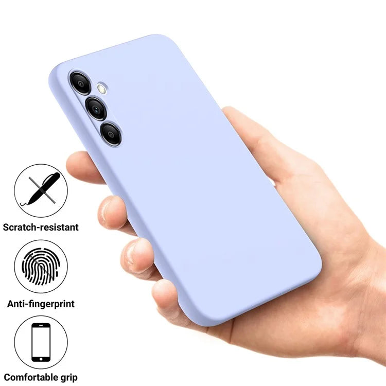 For Samsung Galaxy A14 5G / A14 4G Case Soft Lining Liquid Silicone Phone Cover with Strap