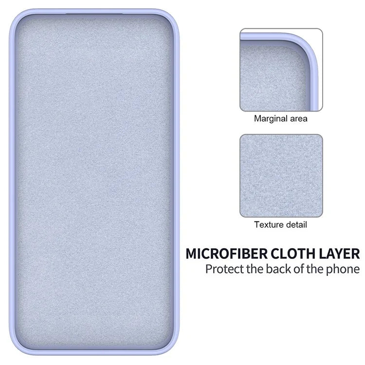 For Samsung Galaxy A14 5G / A14 4G Case Soft Lining Liquid Silicone Phone Cover with Strap