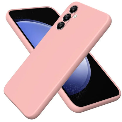 For Samsung Galaxy A14 5G / A14 4G Case Soft Lining Liquid Silicone Phone Cover with Strap