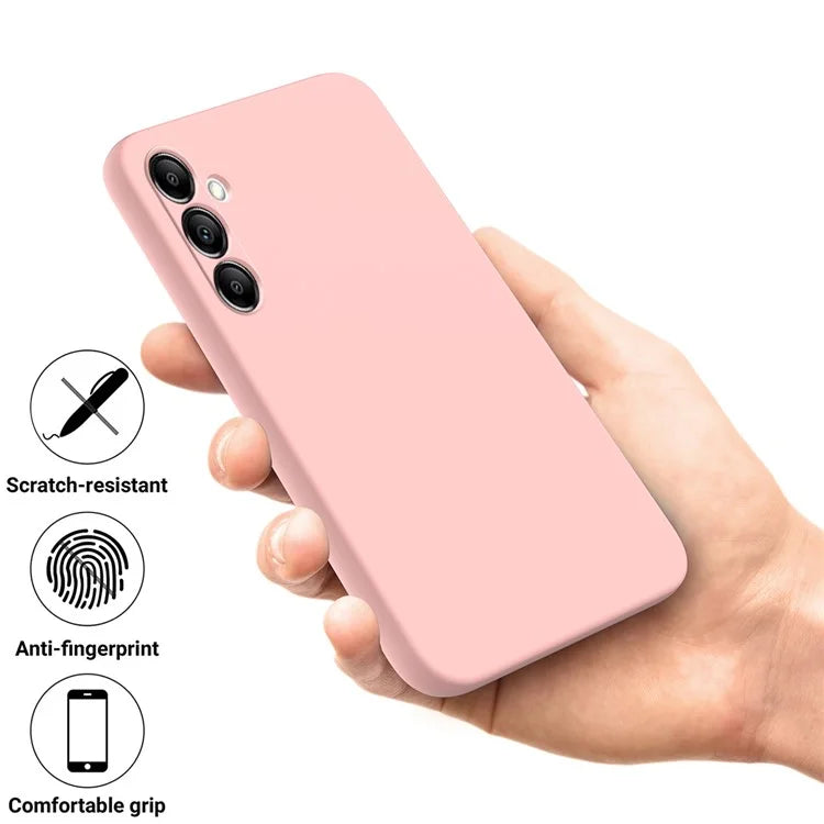 For Samsung Galaxy A14 5G / A14 4G Case Soft Lining Liquid Silicone Phone Cover with Strap
