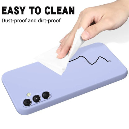 For Samsung Galaxy A24 4G (162.1 x 77.6 x 8.3mm) Case Liquid Silicone Cover with Strap