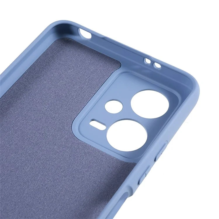 For Xiaomi Poco X5 5G / Redmi Note 12 5G (India) Cell Phone Case Liquid Silicone TPU 2.0mm Thick Arc Edge Phone Cover