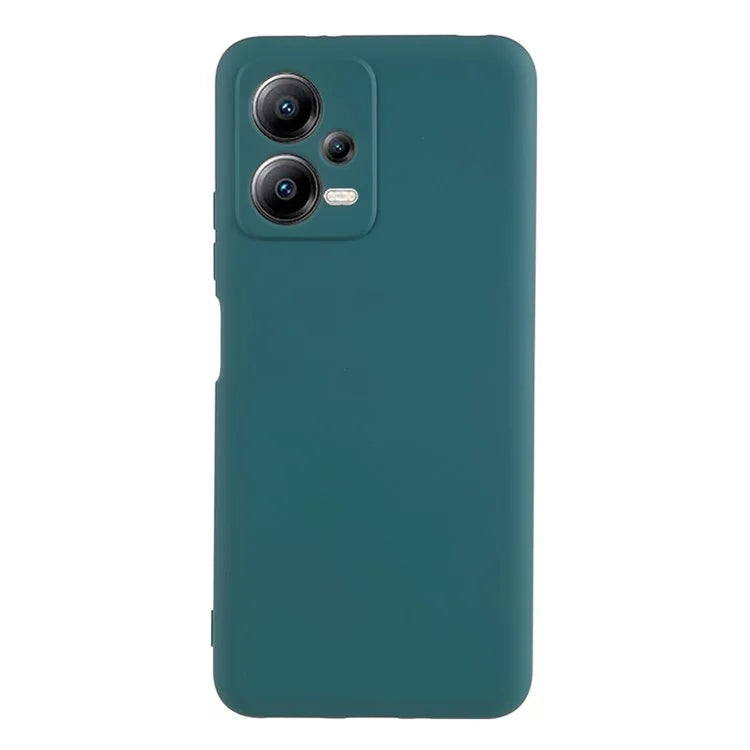 For Xiaomi Poco X5 5G / Redmi Note 12 5G (India) Cell Phone Case Liquid Silicone TPU 2.0mm Thick Arc Edge Phone Cover