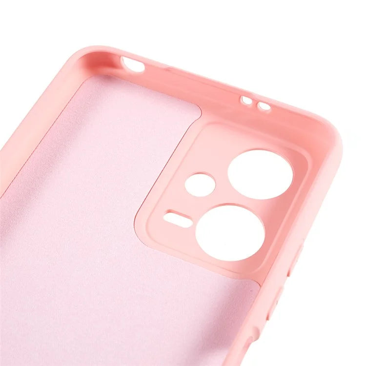 For Xiaomi Poco X5 5G / Redmi Note 12 5G (India) Cell Phone Case Liquid Silicone TPU 2.0mm Thick Arc Edge Phone Cover