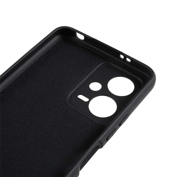 For Xiaomi Poco X5 5G / Redmi Note 12 5G (India) Cell Phone Case Liquid Silicone TPU 2.0mm Thick Arc Edge Phone Cover
