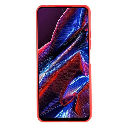 For Xiaomi Poco X5 5G / Redmi Note 12 5G (India) Cell Phone Case Liquid Silicone TPU 2.0mm Thick Arc Edge Phone Cover