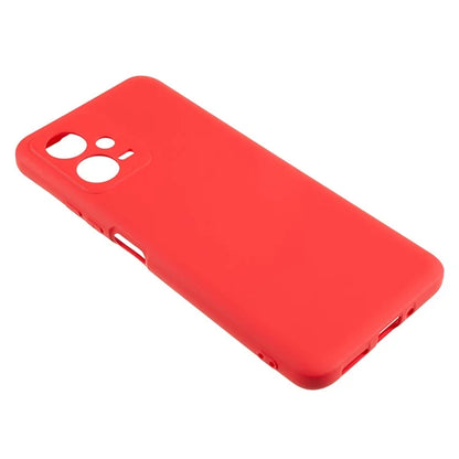 For Xiaomi Poco X5 5G / Redmi Note 12 5G (India) Cell Phone Case Liquid Silicone TPU 2.0mm Thick Arc Edge Phone Cover