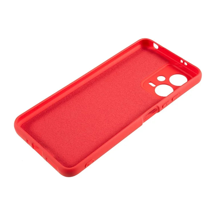 For Xiaomi Poco X5 5G / Redmi Note 12 5G (India) Cell Phone Case Liquid Silicone TPU 2.0mm Thick Arc Edge Phone Cover