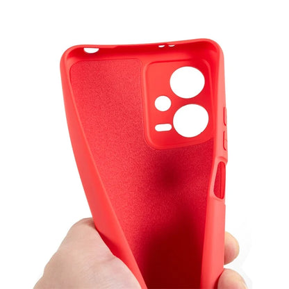 For Xiaomi Poco X5 5G / Redmi Note 12 5G (India) Cell Phone Case Liquid Silicone TPU 2.0mm Thick Arc Edge Phone Cover