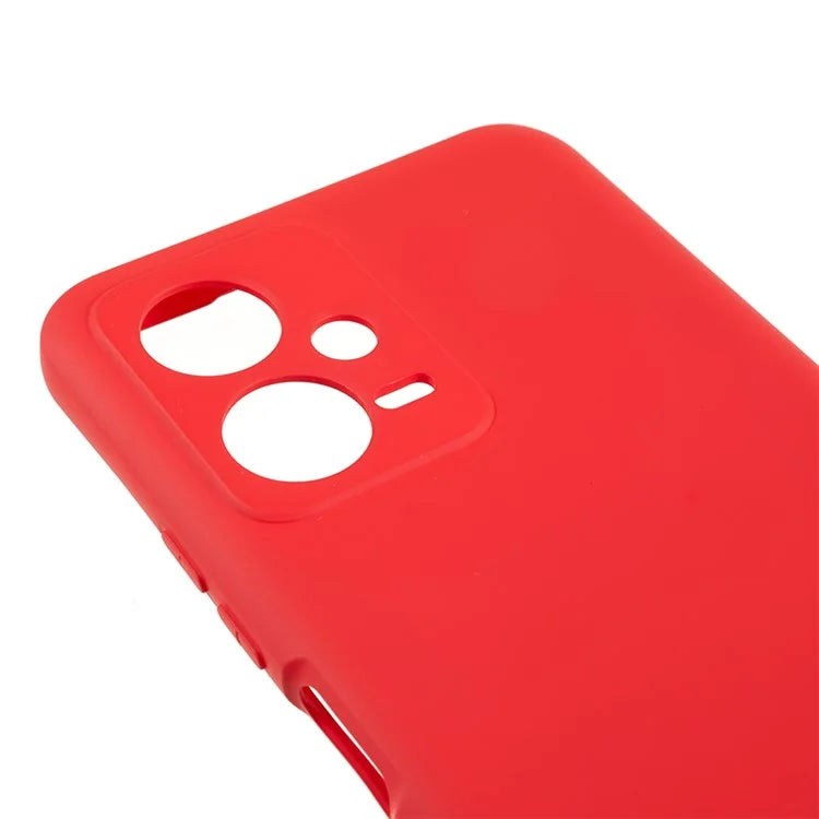 For Xiaomi Poco X5 5G / Redmi Note 12 5G (India) Cell Phone Case Liquid Silicone TPU 2.0mm Thick Arc Edge Phone Cover