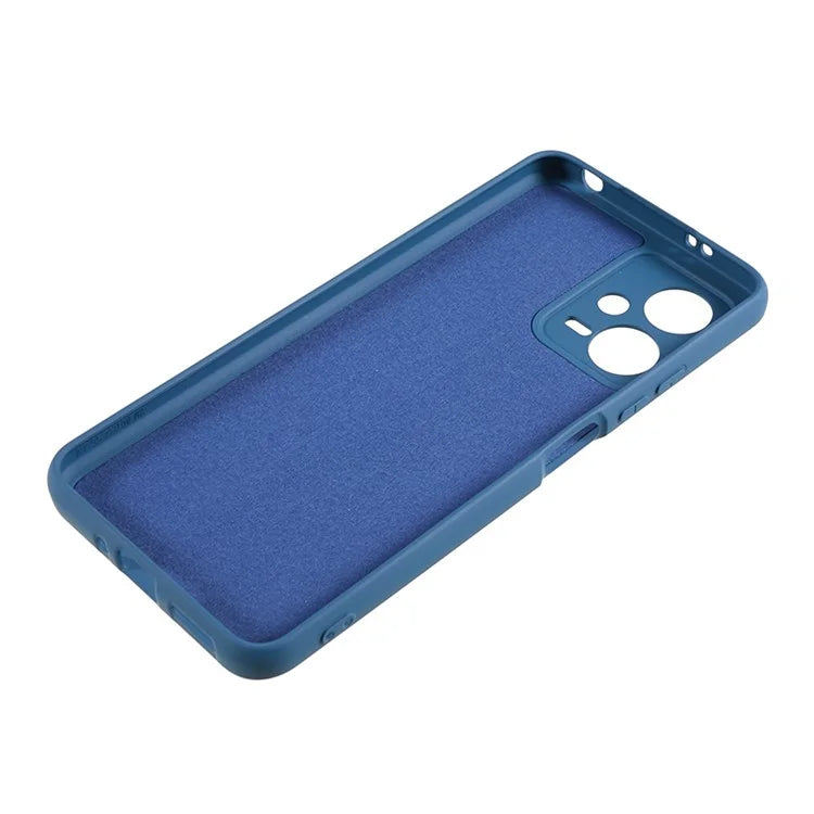 For Xiaomi Poco X5 5G / Redmi Note 12 5G (India) Cell Phone Case Liquid Silicone TPU 2.0mm Thick Arc Edge Phone Cover