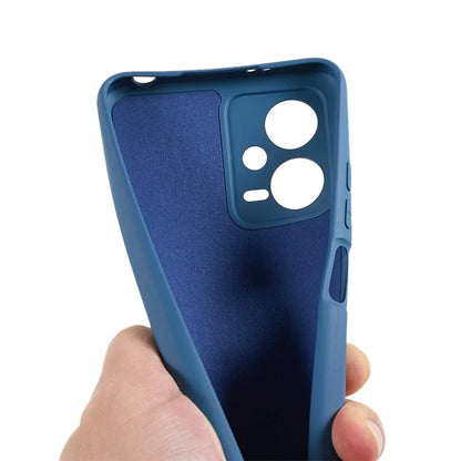 For Xiaomi Poco X5 5G / Redmi Note 12 5G (India) Cell Phone Case Liquid Silicone TPU 2.0mm Thick Arc Edge Phone Cover