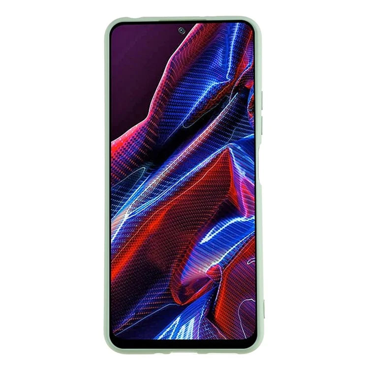 For Xiaomi Poco X5 5G / Redmi Note 12 5G (India) Cell Phone Case Liquid Silicone TPU 2.0mm Thick Arc Edge Phone Cover