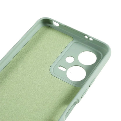 For Xiaomi Poco X5 5G / Redmi Note 12 5G (India) Cell Phone Case Liquid Silicone TPU 2.0mm Thick Arc Edge Phone Cover